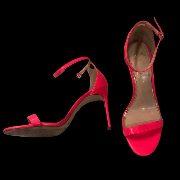 Jessica Simpson open toe pink heel - Picture 1 of 6